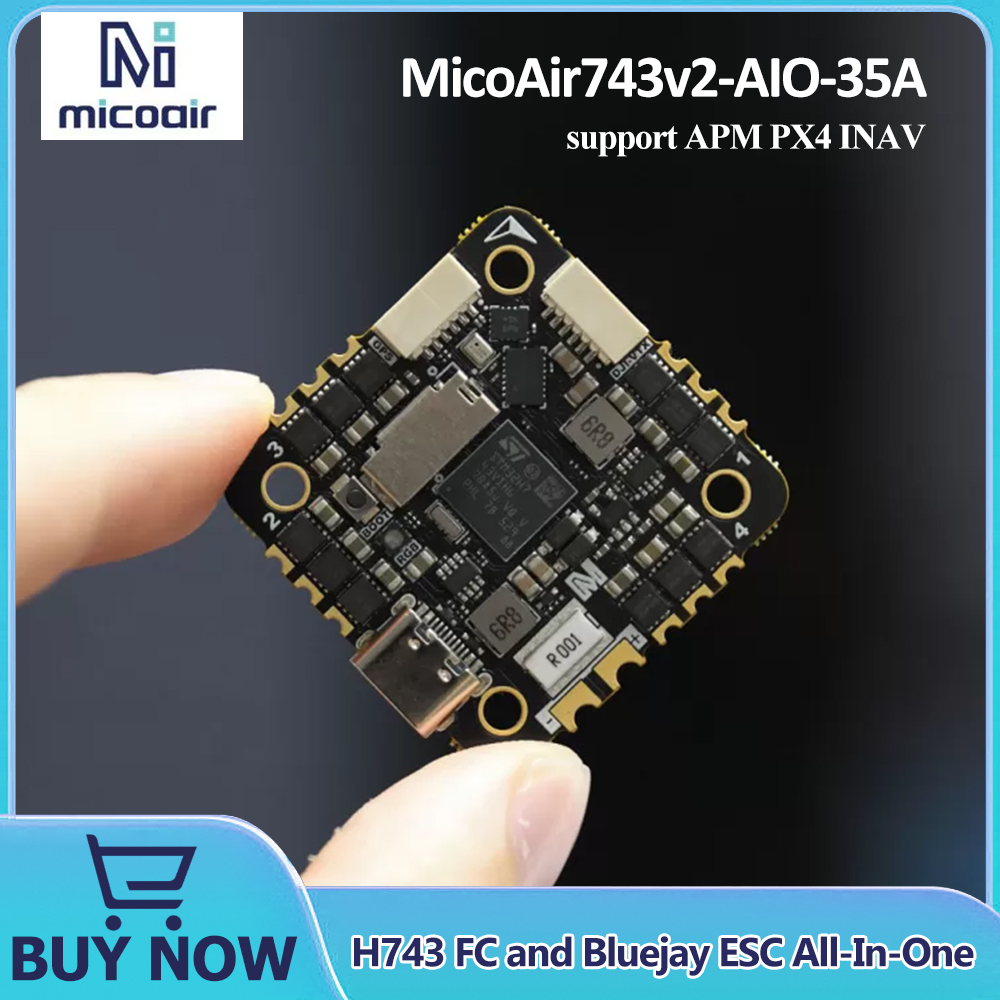 Betaflight Fc - MicoAir743v2-AIO-35A H743 FC and Bluejay ESC
