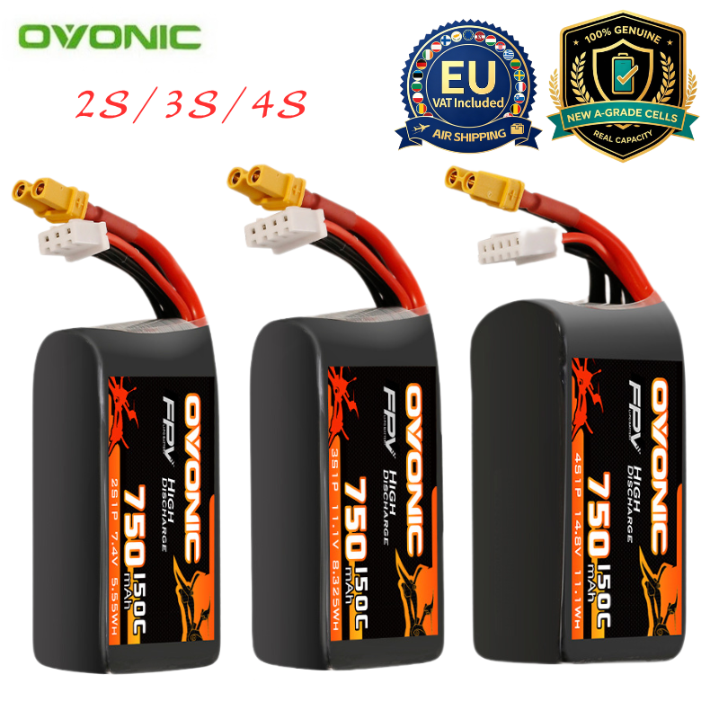 HOT OVONIC 150C 750mAh 7.4V/11 - огляд і ціна Lipo Battery 4S