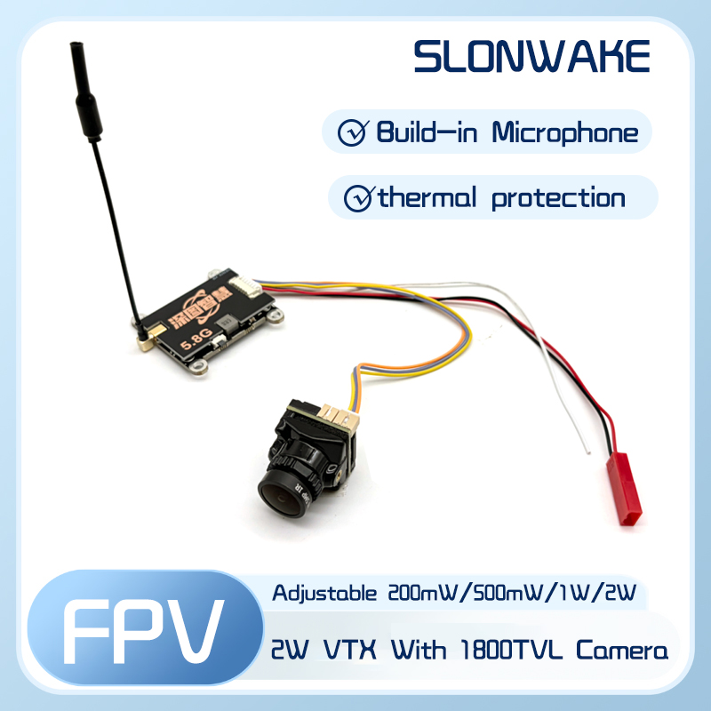 SLONWAKE 5.8G 56CH 2W transmit - огляд і ціна Fpv Camera