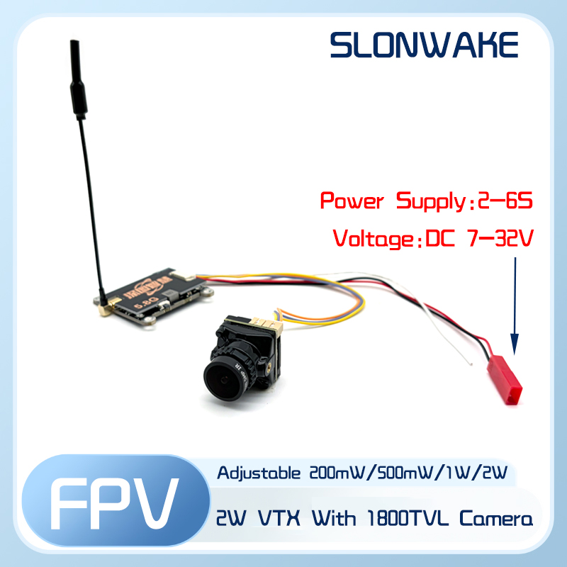 SLONWAKE 5.8G 56CH 2W transmit - огляд і ціна Fpv Camera
