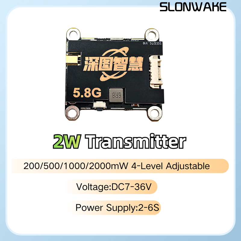 SLONWAKE 5.8G 56CH 2W transmit - огляд і ціна Fpv Camera