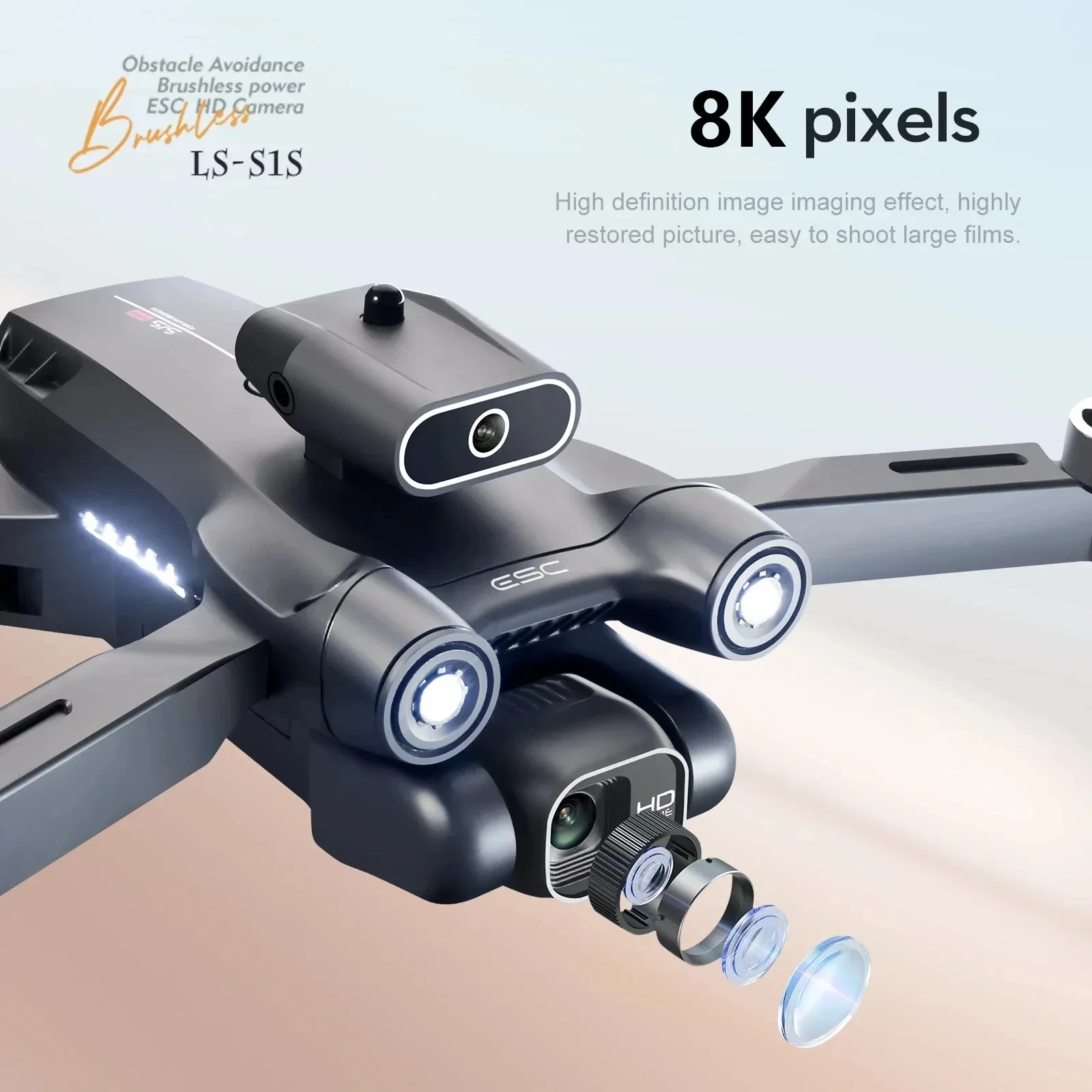 New S1S 5G GPS Drone Camera 8K - огляд і ціна Brushed Drone Motor