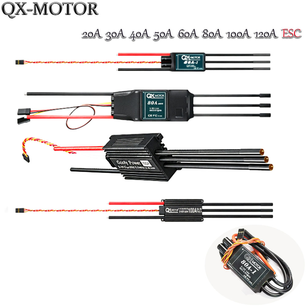 20A-120A Brushless ESC Speed C - огляд і ціна Brushed Drone Motor
