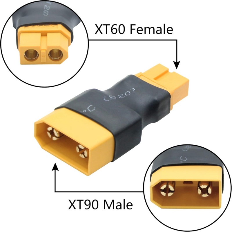 2PCS XT90 to XT60 Adapter Male - огляд і ціна Drone Battery Charger