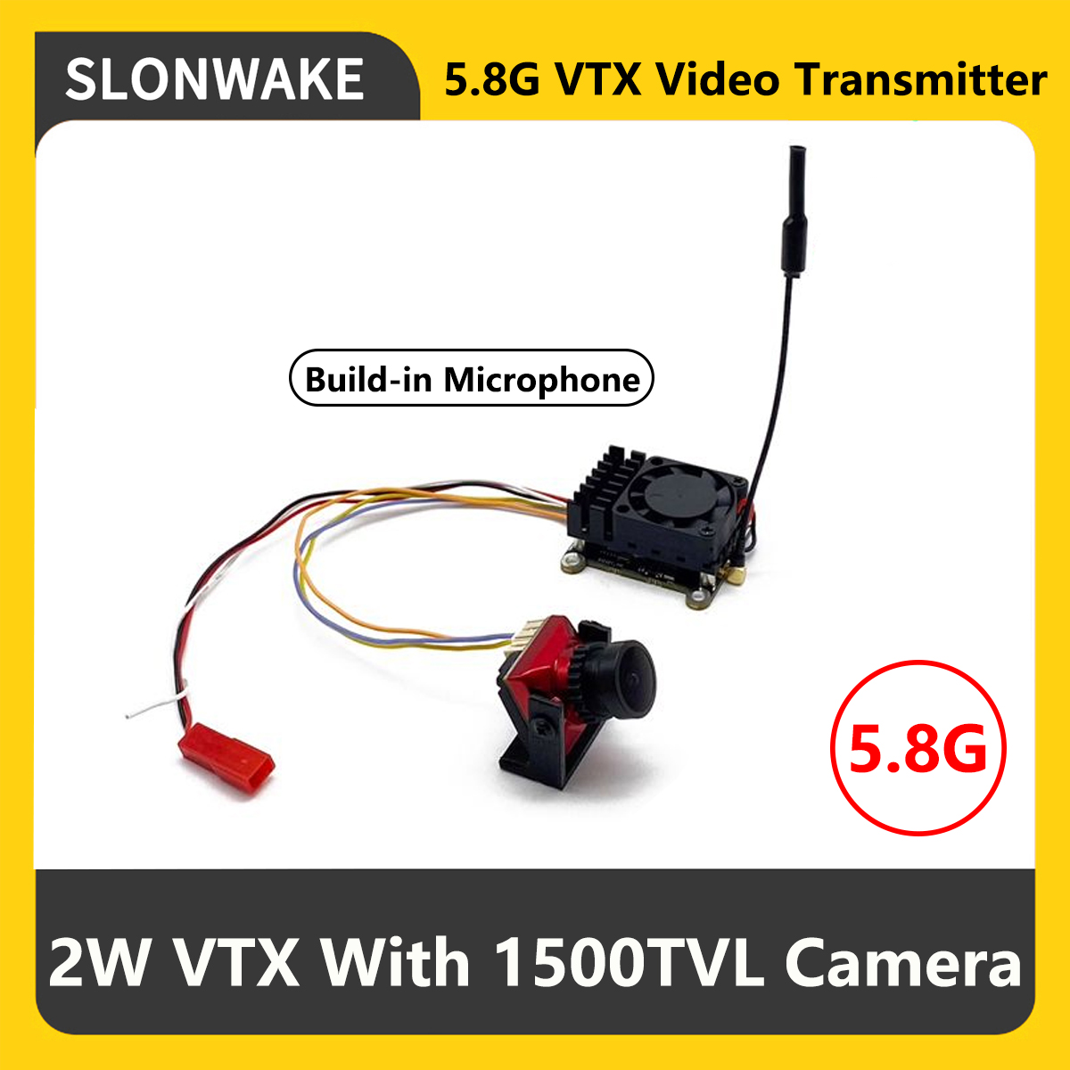 SLONWAKE 5.8G 2000mW FPV VTX T - огляд і ціна Fpv Camera