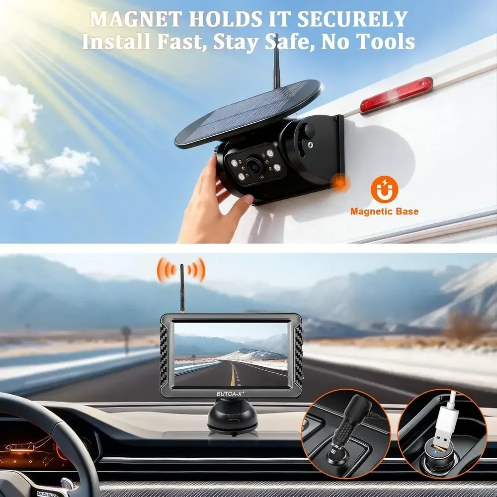 X5 Magnetic Solar Wireless Bac - огляд і ціна Hd Zero Camera