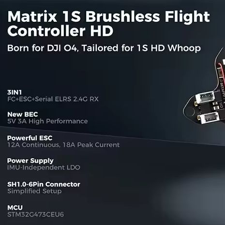 BETAFPV Matrix 1S 3IN1 HD V1.0 - огляд і ціна Betaflight Fc