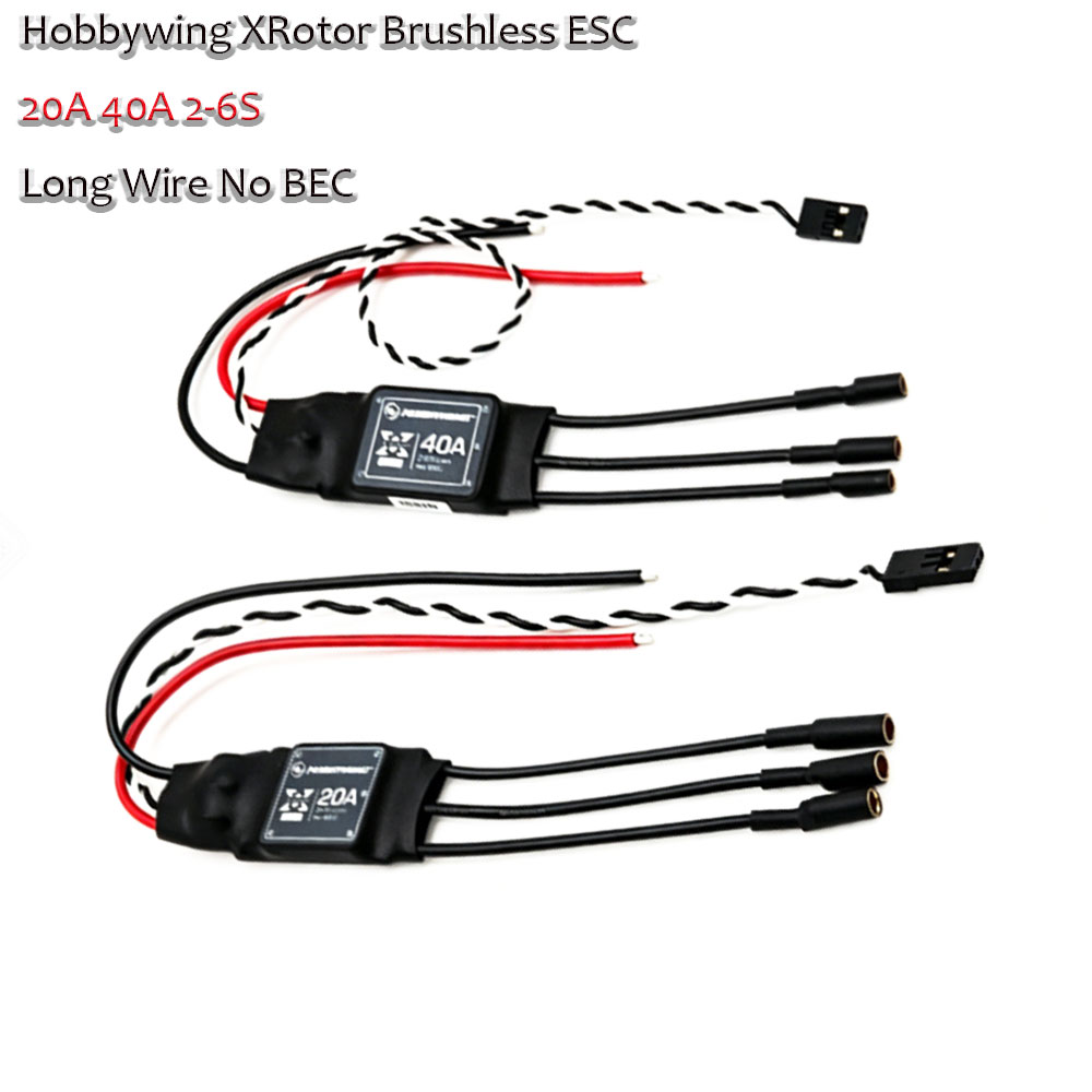 XRotor Hobbywing 20A 40A Brush - огляд і ціна Lipo Battery 6S